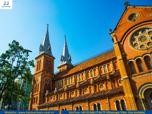 The exterior of the cathedral.