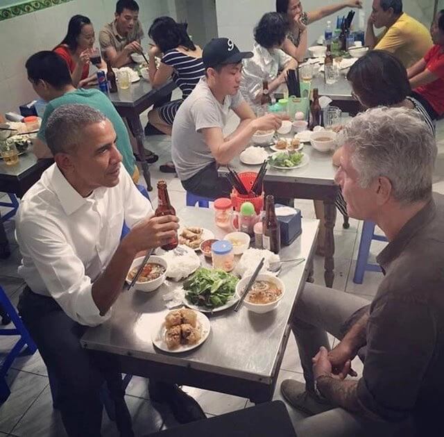 Former US President Barack Obama once ate Hanoi-style bun cha during his visit to Vietnam in 2016