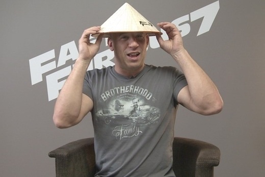 Fast and Furious star, Vin Diesel, is extremely fond of the Vietnamese conical hat.