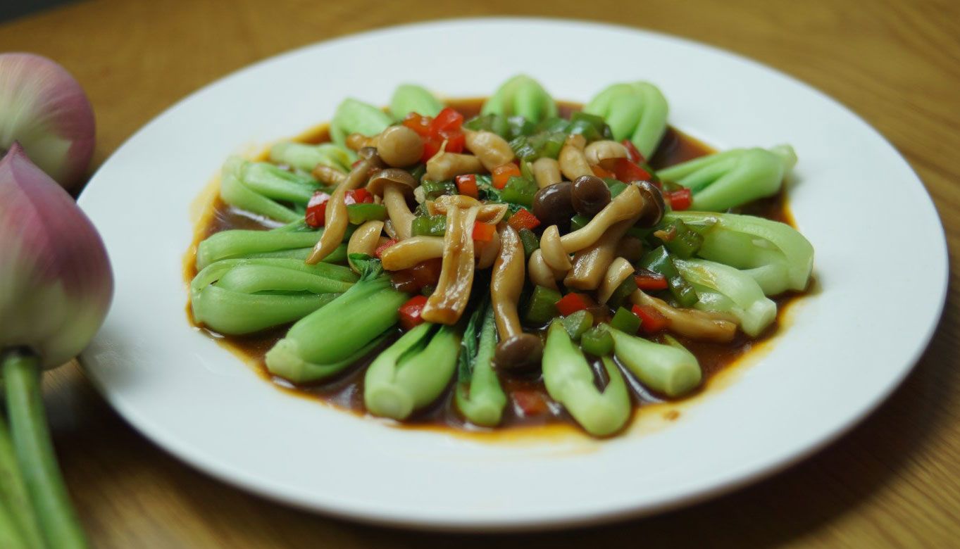 Savor Rustic Delights: Stir-Fried Vegetables at Sen Vegetarian Restaurant