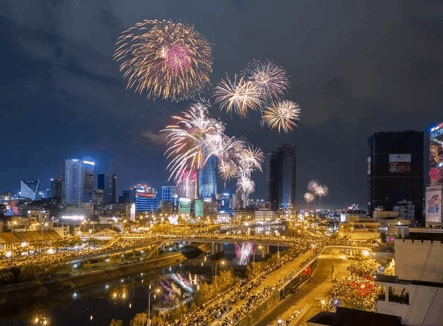 Firework Display in Ho Chi Minh City