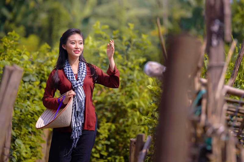 Ao Ba Ba and Conical Hat is Iconic of Mekong Delta