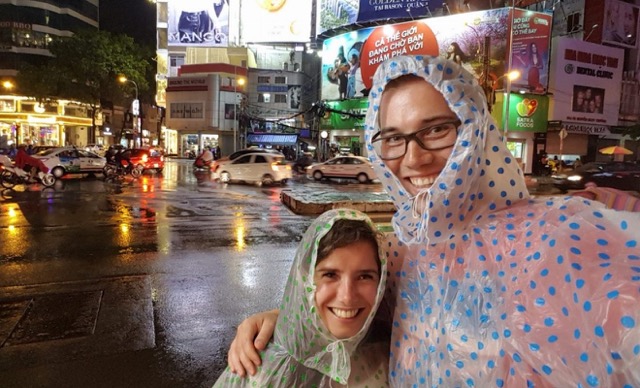 Preparing Rain Coat in the Rainy Season 