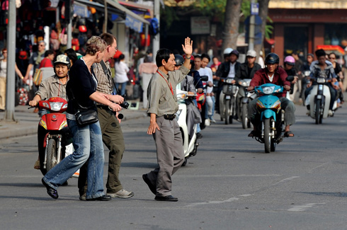 It is Difficult to Go Across the Vietnam Streets for First Time