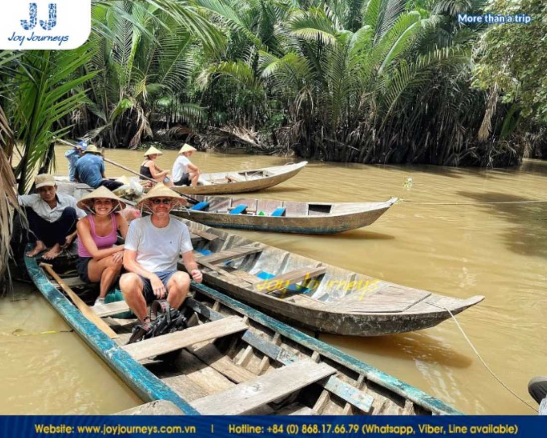 Experience boating like a local on the 2 day 1 night Mekong Delta tour.