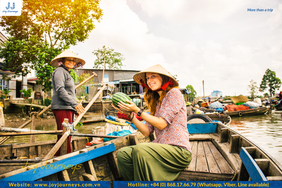 The Mekong Delta always attracts foreign tourists