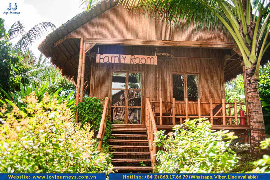 Bamboo Eco Resort is our top choice for a comfortable stay on your 2-day Mekong Delta adventure with Joy JourneysBamboo Eco Resort is our top choice for a comfortable stay on your 2-day Mekong Delta adventure with Joy Journeys 