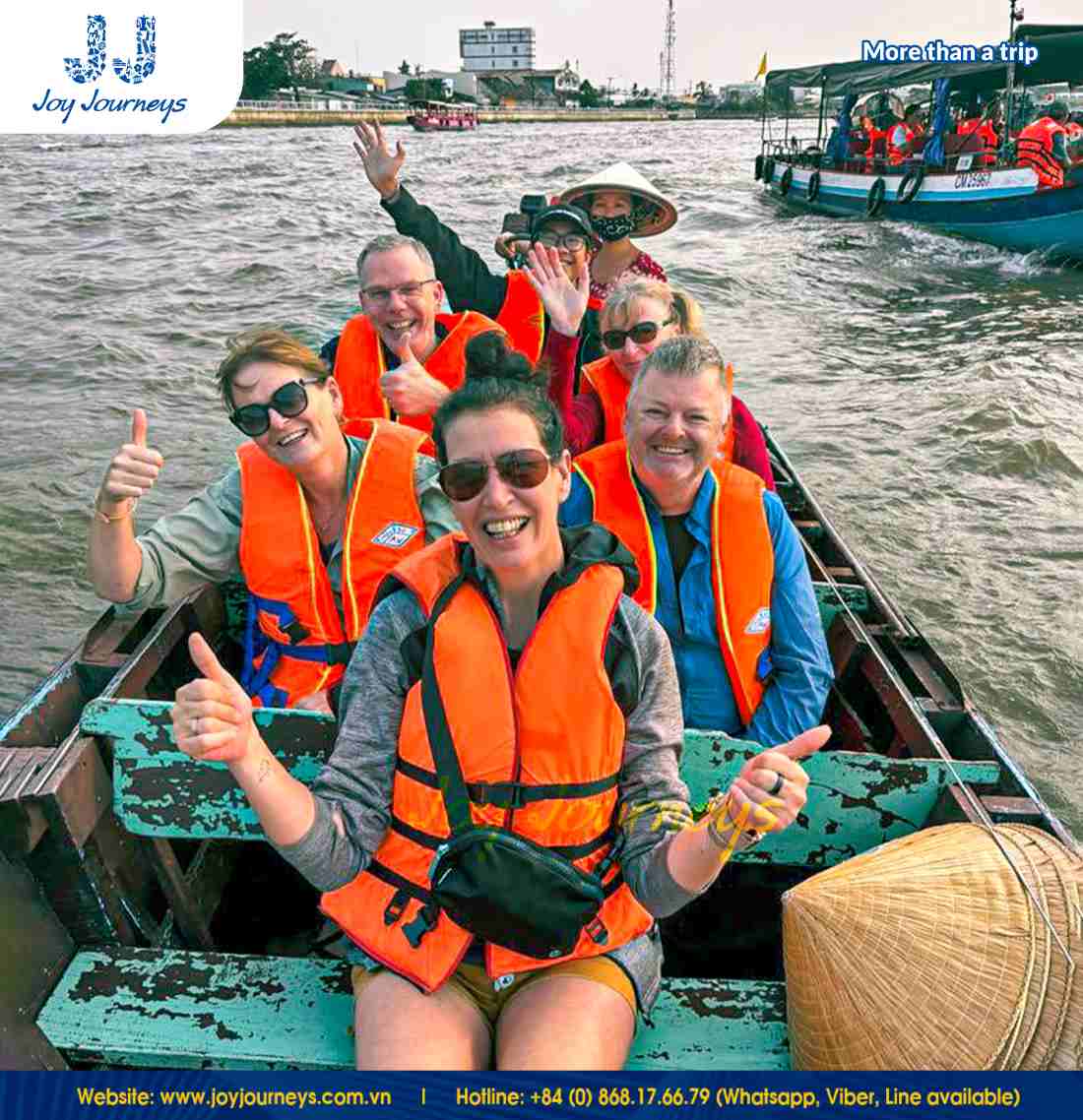 Discover the Mekong Delta in an intimate setting with our small group tours of 10 people or fewer