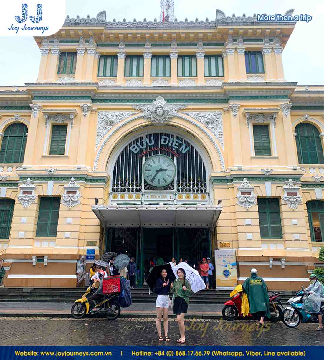 Experience the unforgettable blend of the French unique architecture and Eastern charm at the Saigon Central Post Office