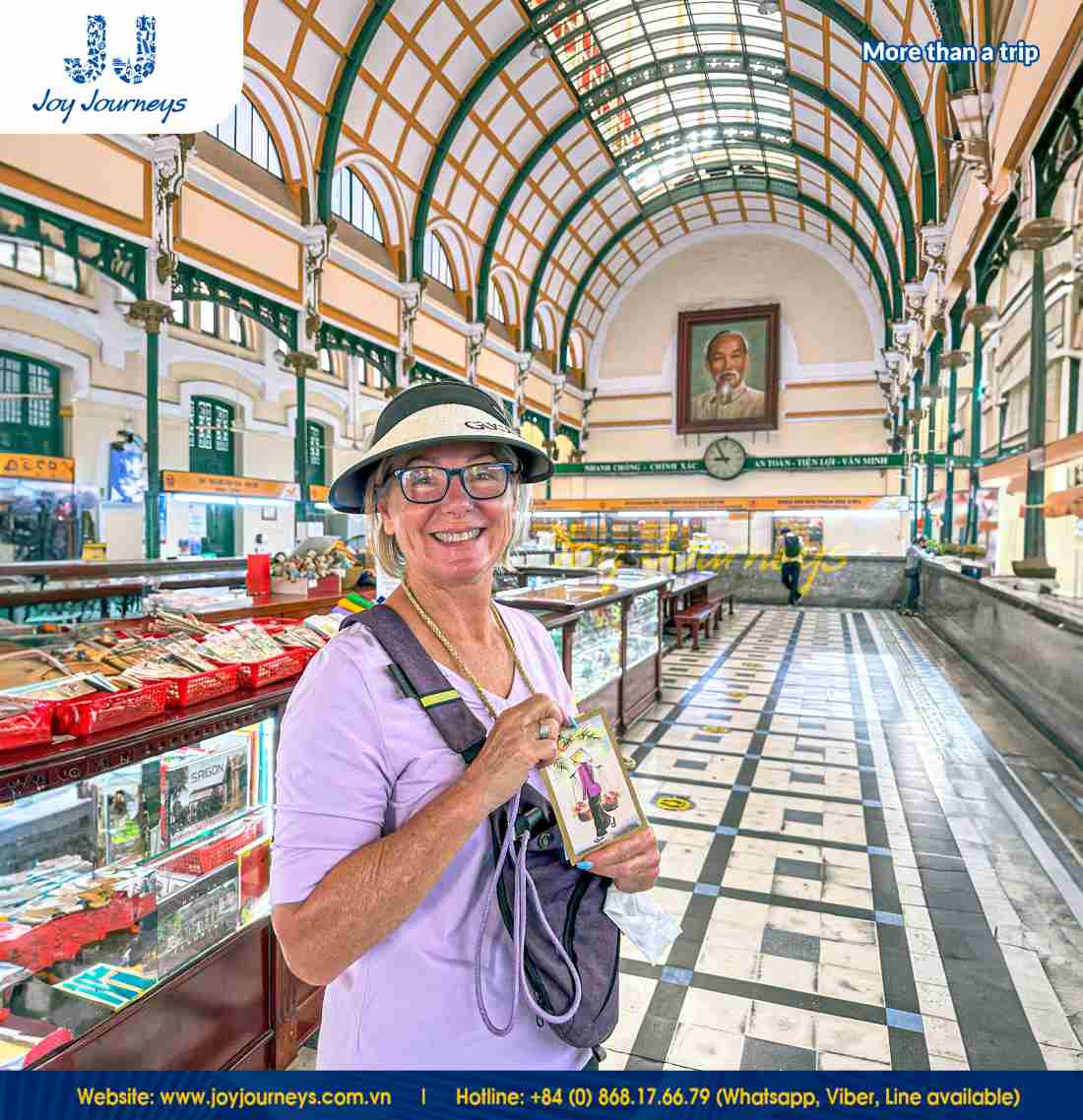 Stop by Saigon Central Post Office to marvel at its stunning architecture and pick up a postcard souvenir