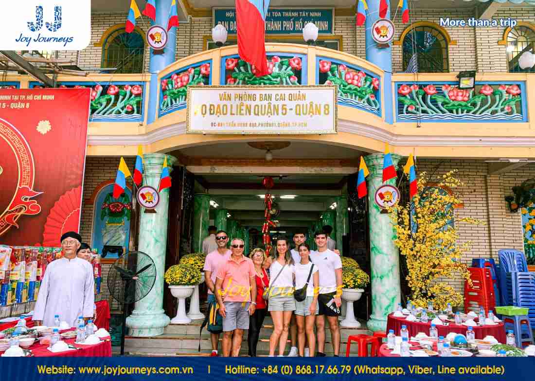 Snap the vibrant beauty of the Saigon Holy See – a unique Cao Dai temple with stunning architecture