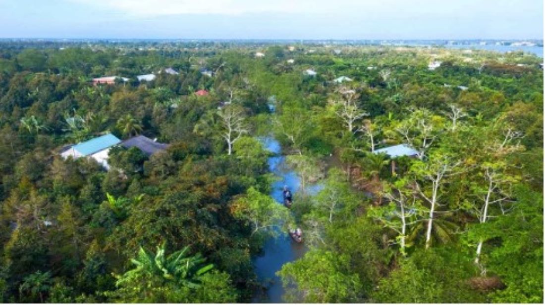 Tan Phong Islet is a fertile land with lush orchards