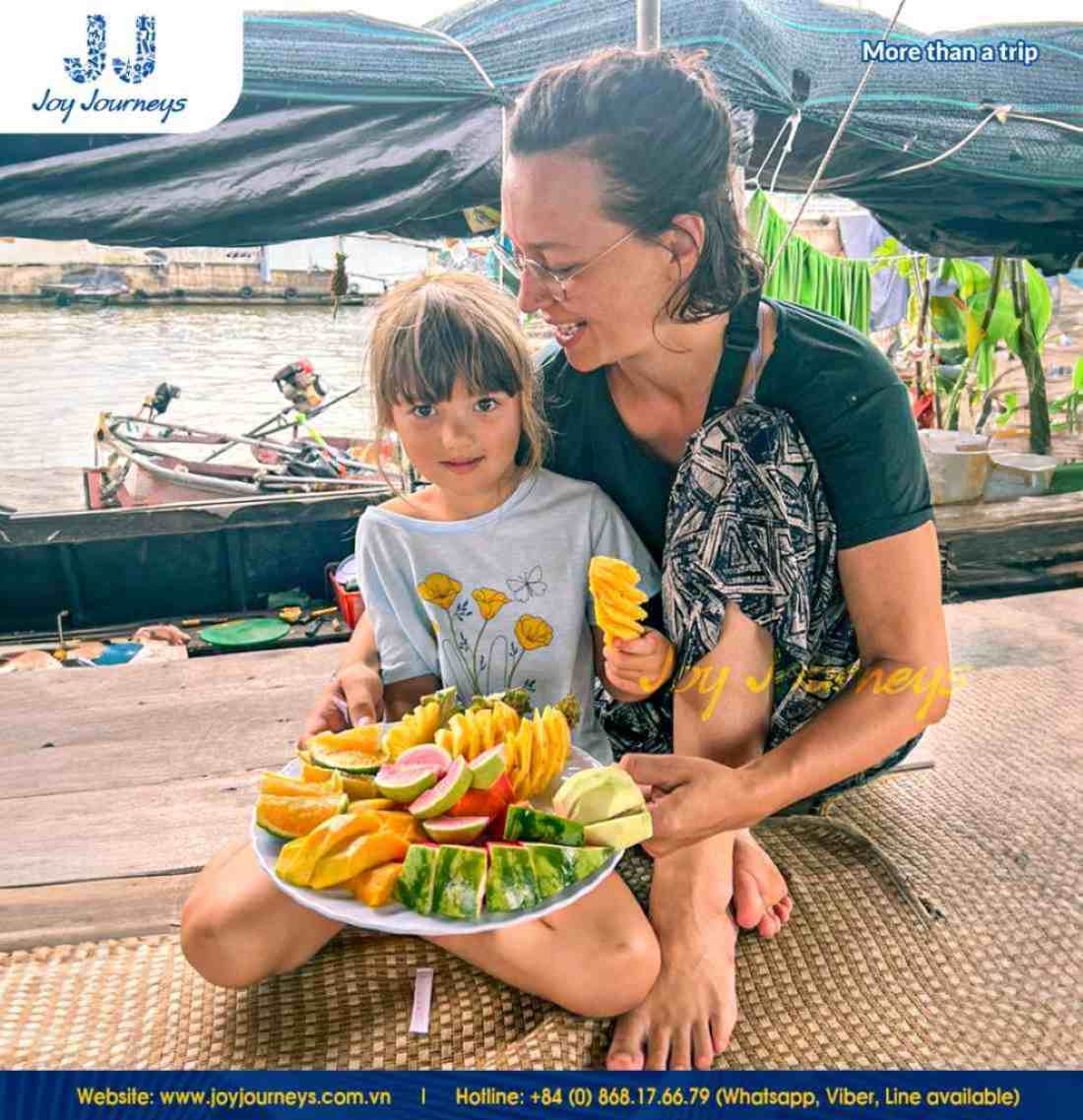 The Cai Rang Floating Market is a paradise for tropical fruit lovers