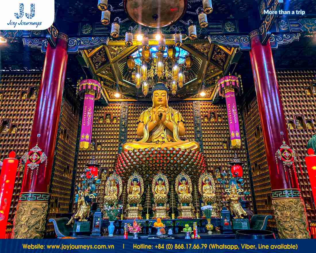 Immerse yourself in the magic of Van Phat Pagoda, where 10,000 Buddha statues and breathtaking architecture await to inspire your soul